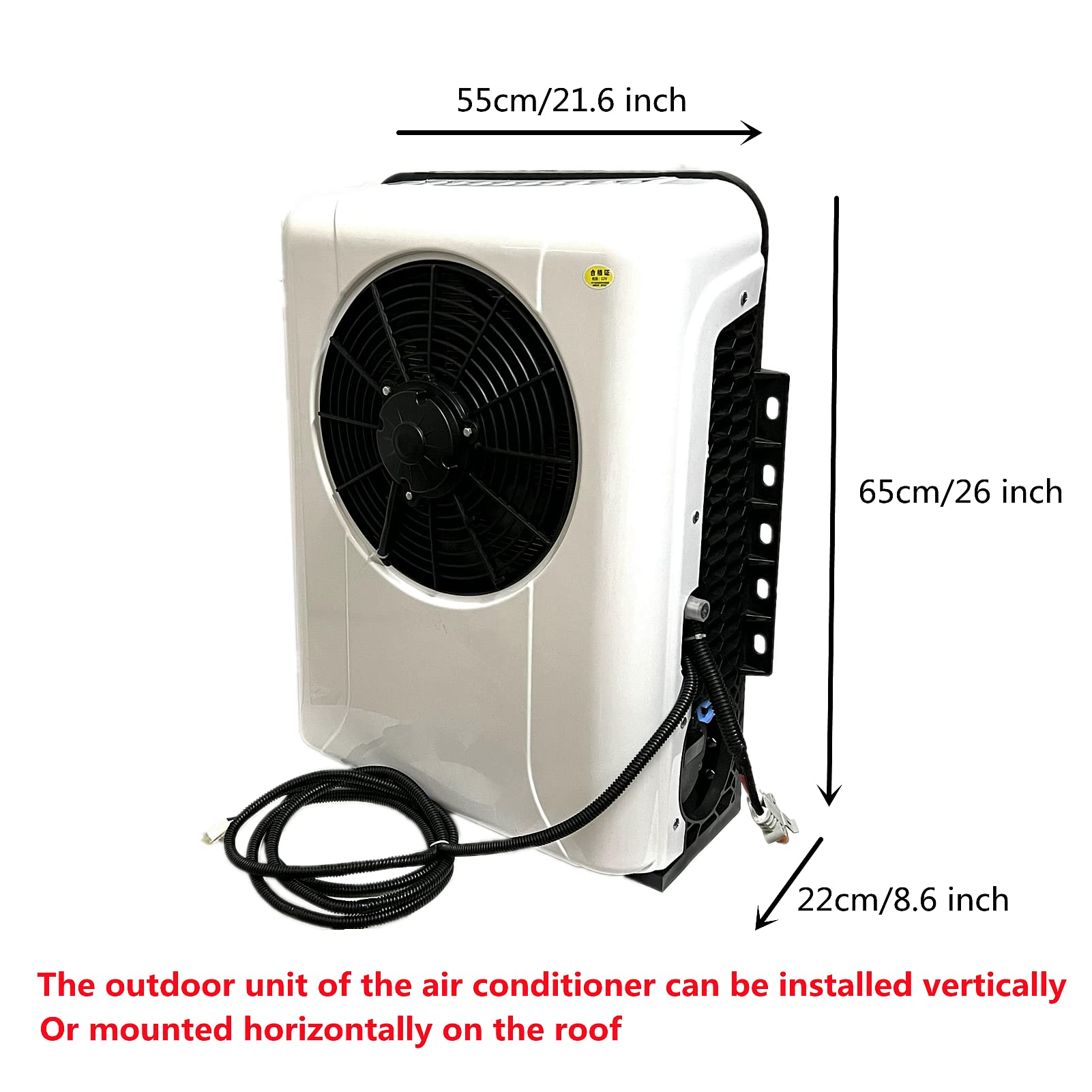 NEKPOKKA 12V DC エアコン トラック、RV、バン向け Amazon.co.jp: NEKPOKKA 12V DC エアコン トラック RV ショベル 農車